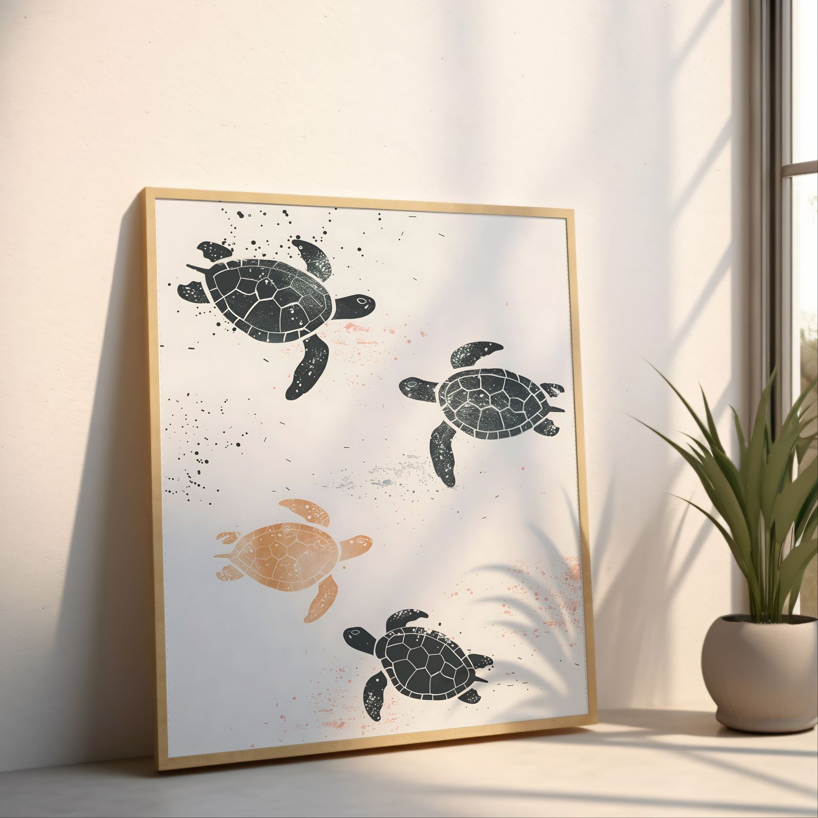 Turtle Cave shown in a room — angled mockup