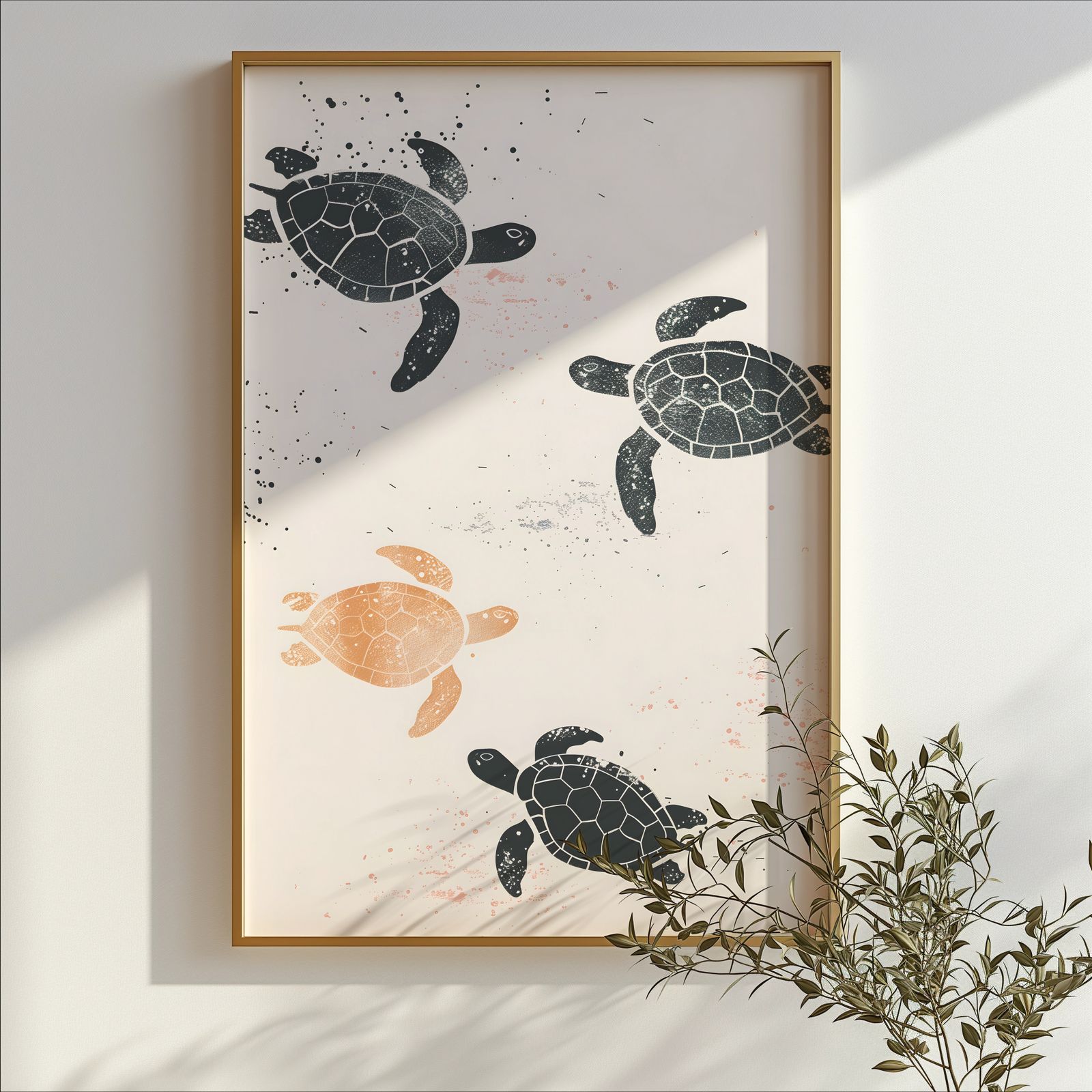Turtle Cave shown in a room — branch mockup
