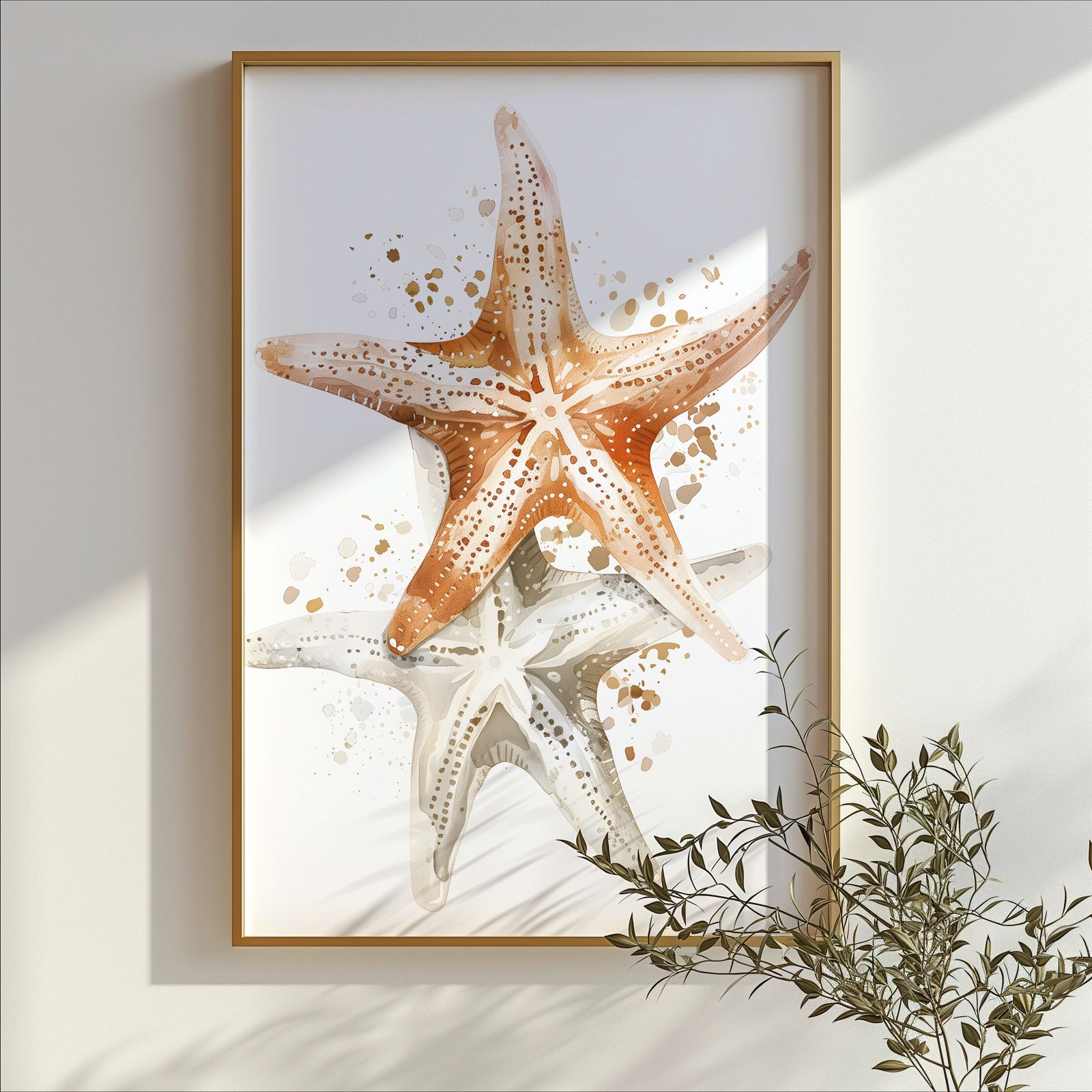 Twin Starfish shown in a room — branch mockup