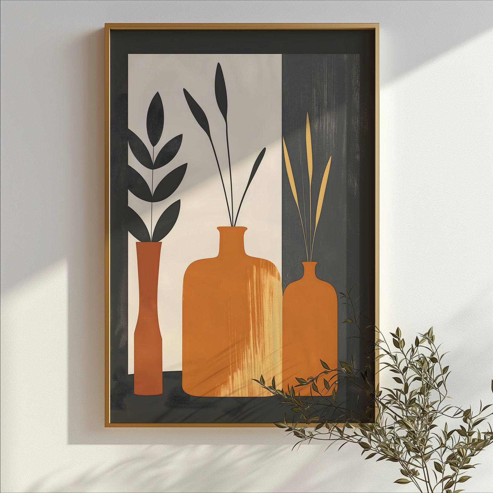 Three Vessels shown in a room — branch mockup