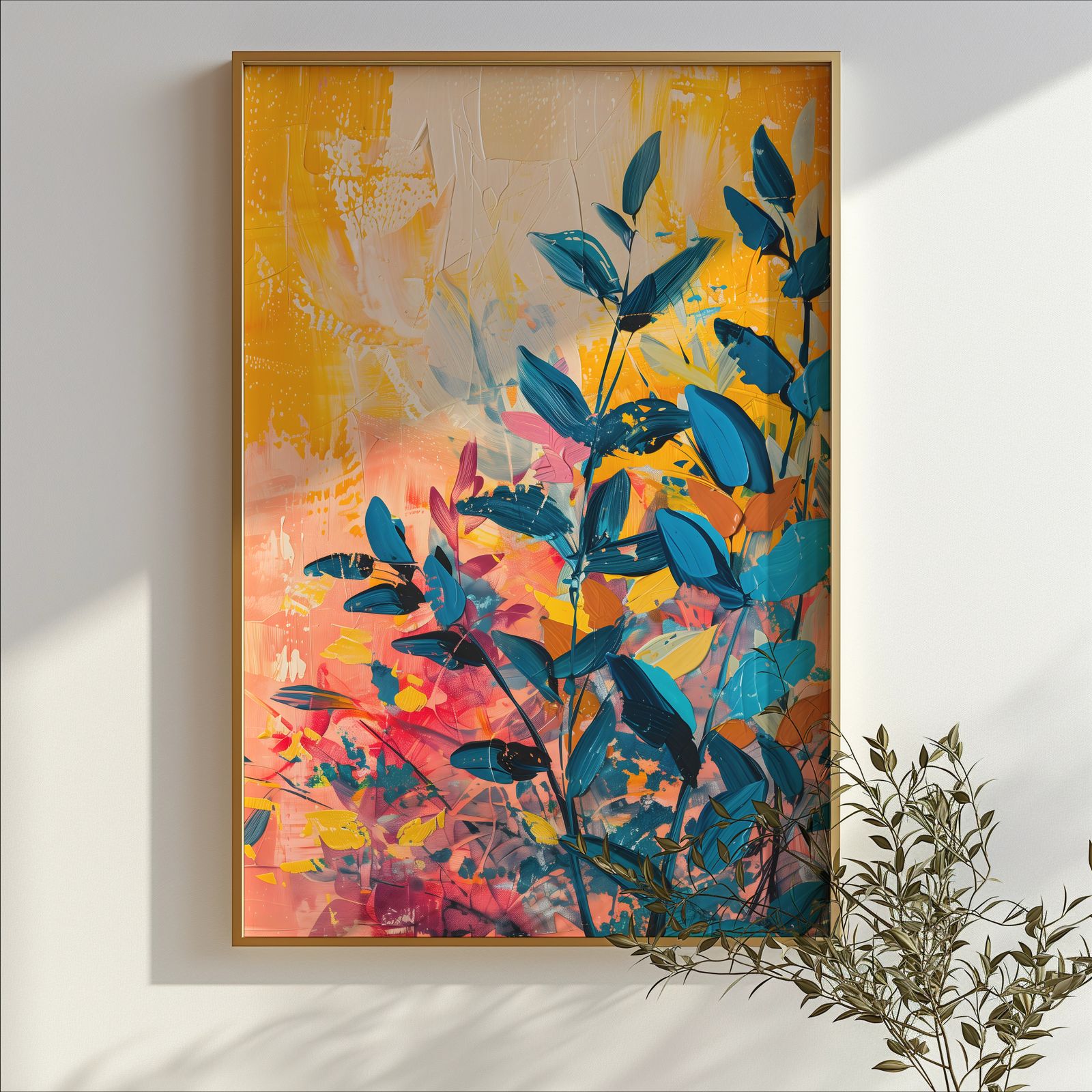Vibrant Botanicals shown in a room — branch mockup