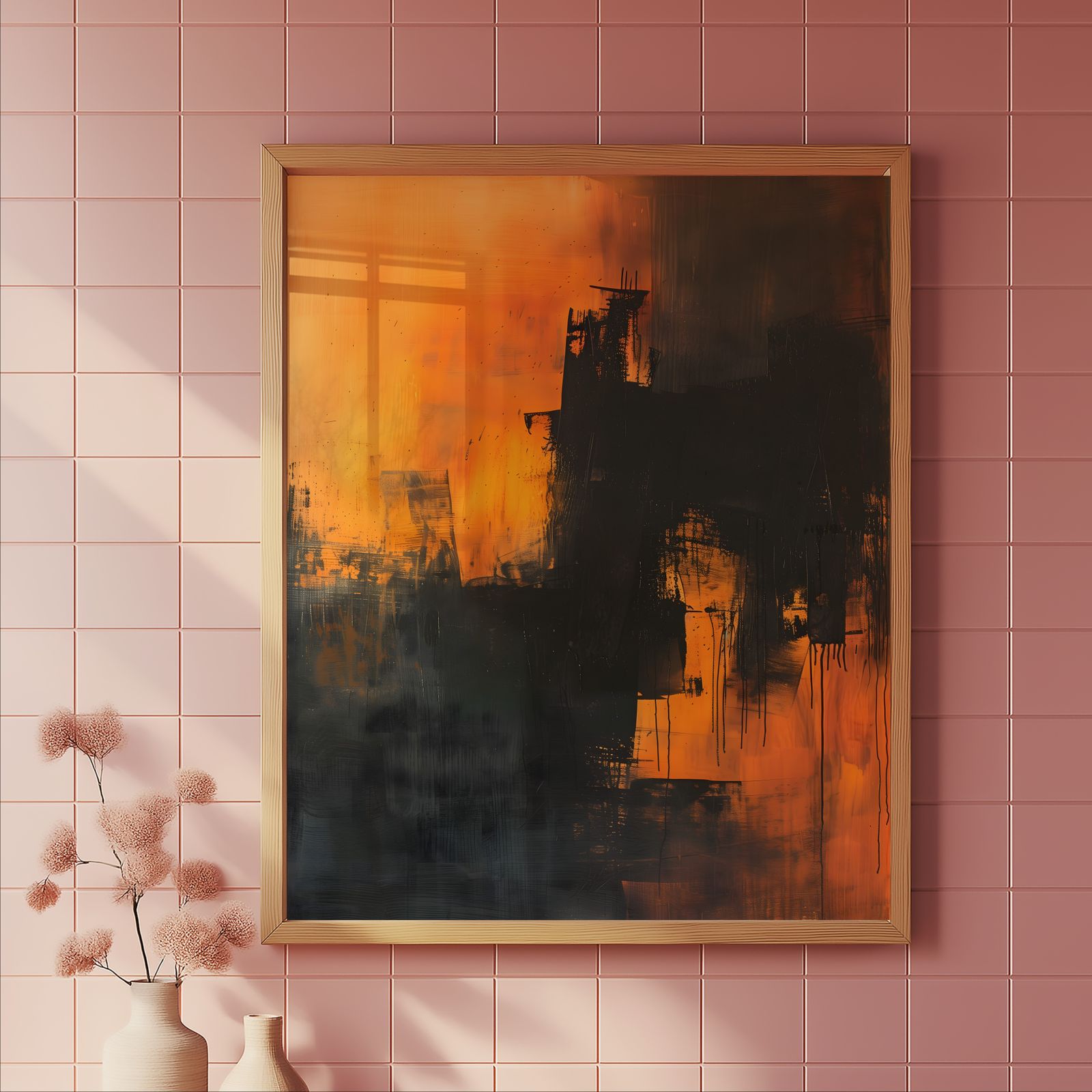 View from the Pier shown in a room — tile mockup