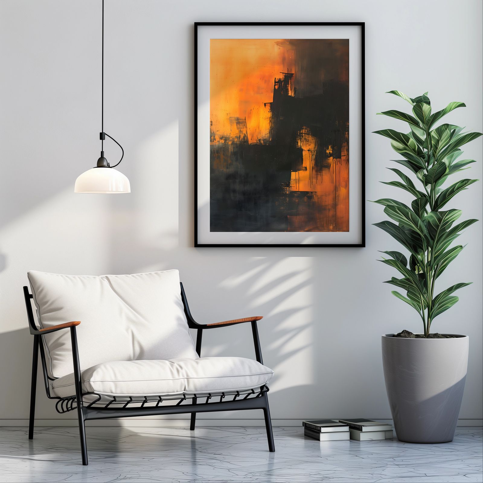 View from the Pier shown in a room — room mockup