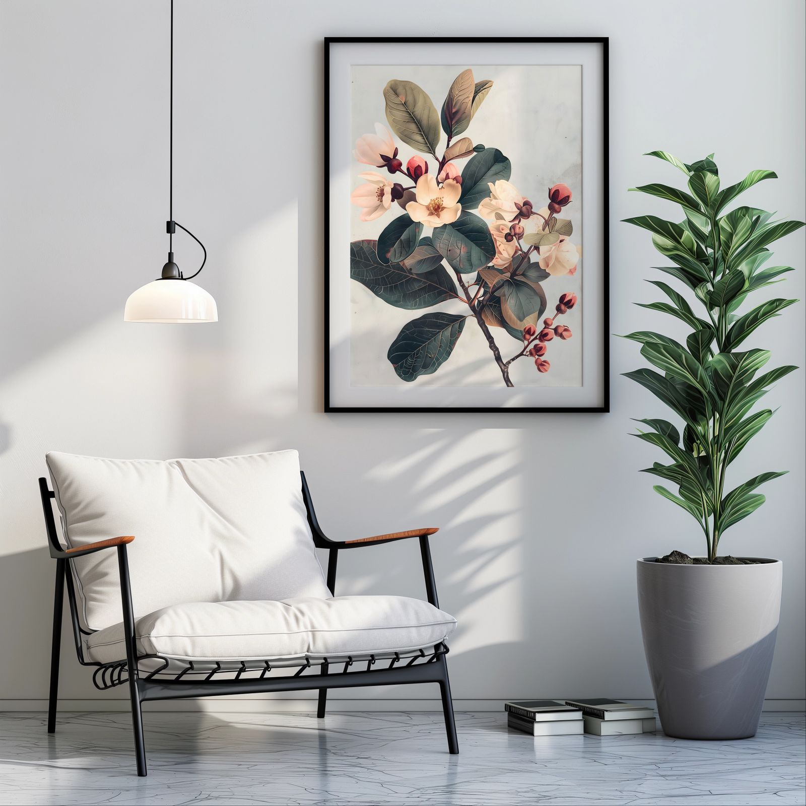 Vintage Cherry Blossom shown in a room — room mockup