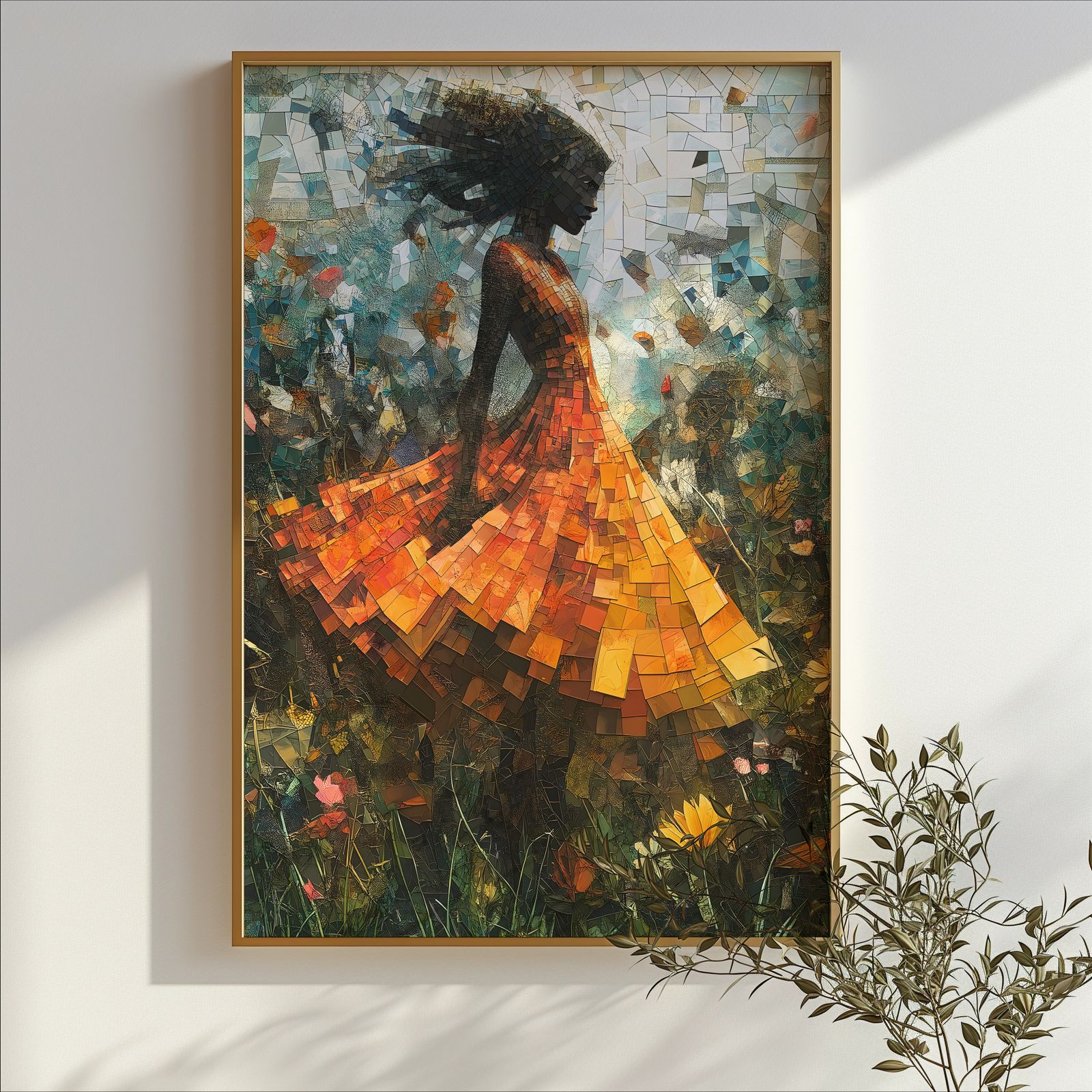 Walk Among the Flowers shown in a room — branch mockup