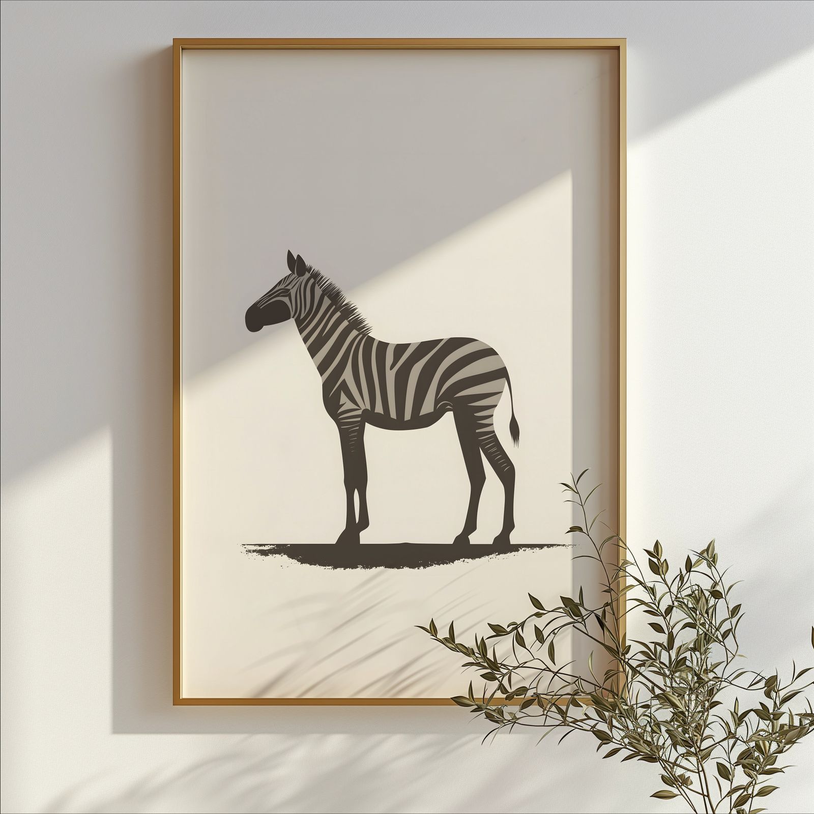 Minimalist Zebra shown in a room — branch mockup