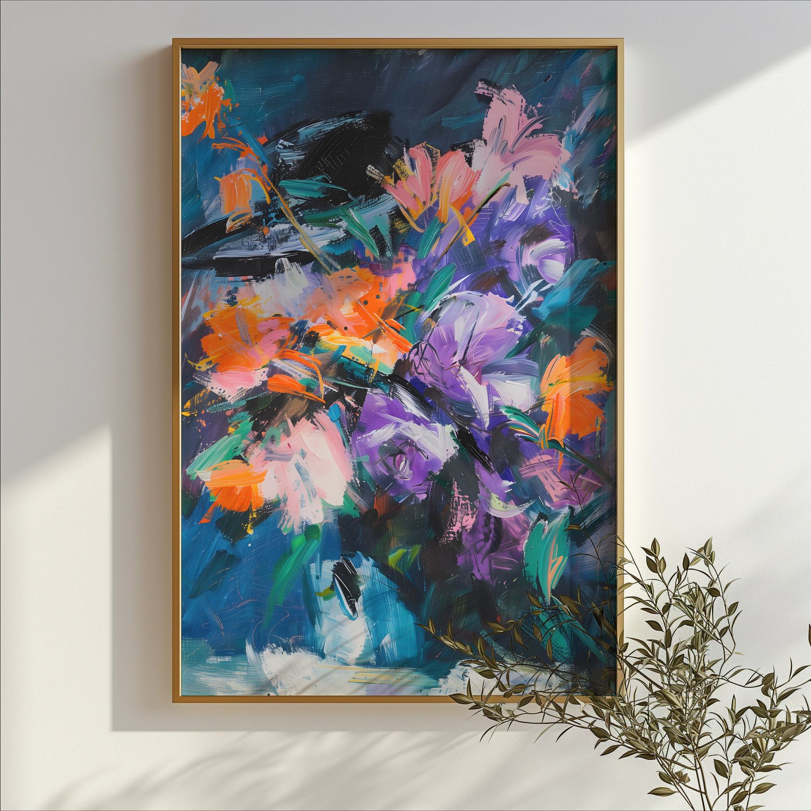 Wildflowers Expressed shown in a room — branch mockup