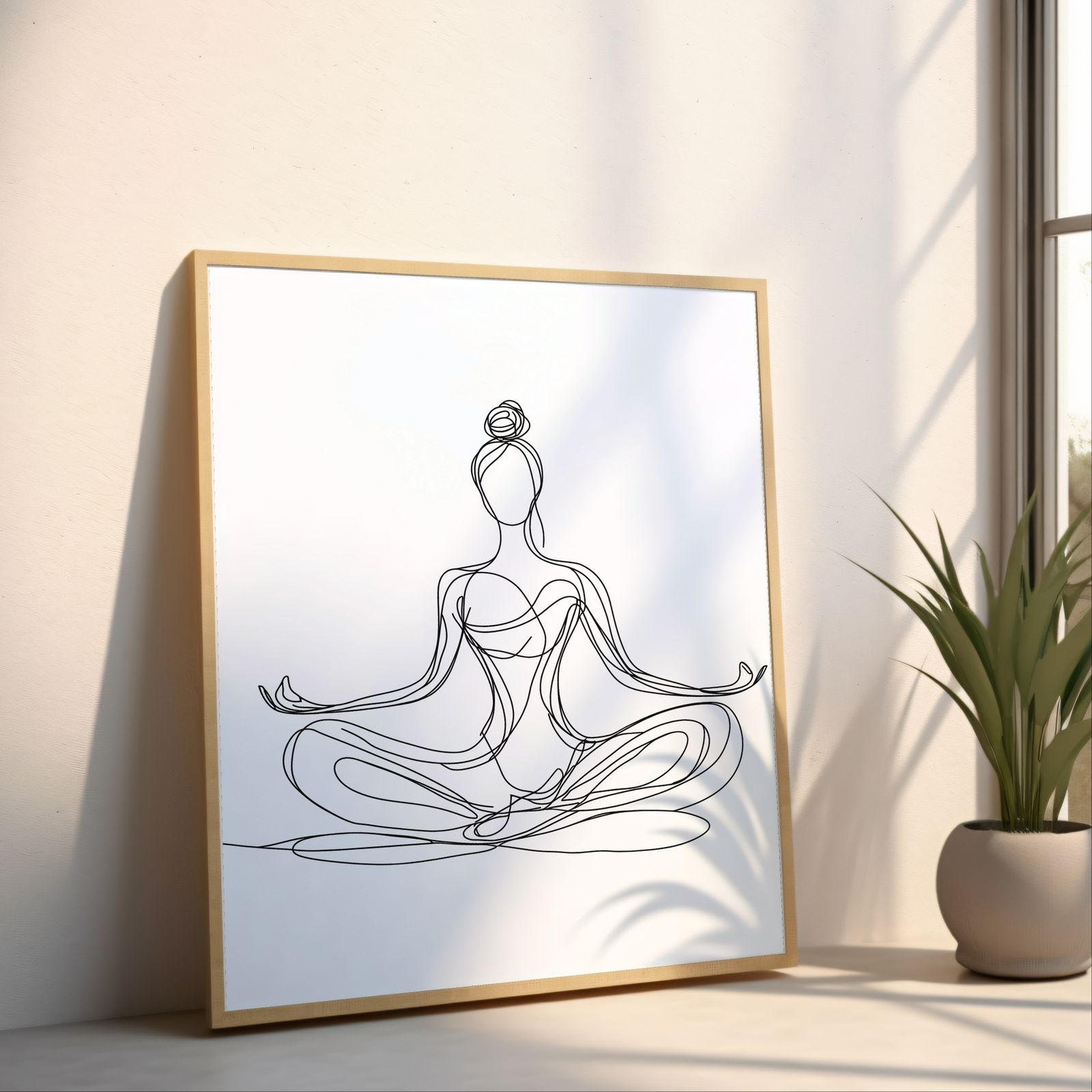Easy Pose shown in a room — angled mockup