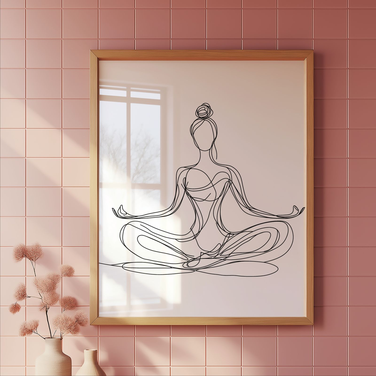 Easy Pose shown in a room — tile mockup