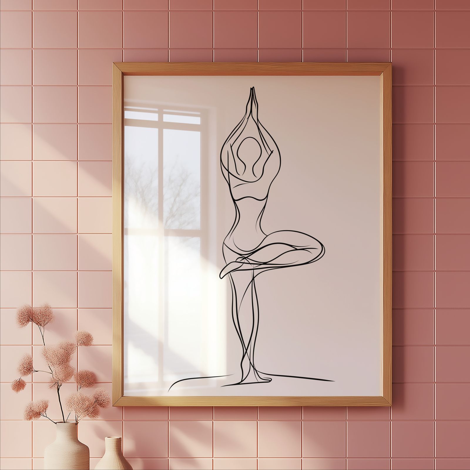 Tree Pose shown in a room — tile mockup