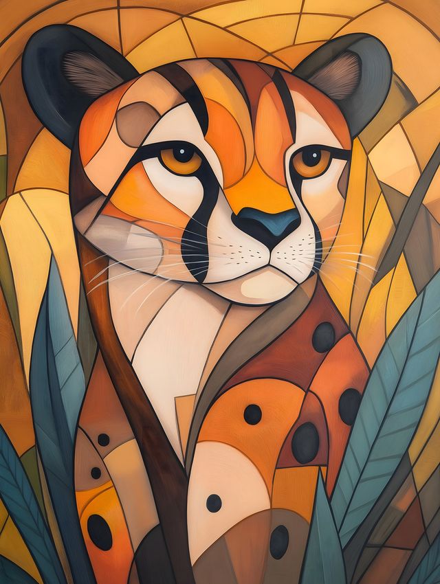 Art Deco Cheetah