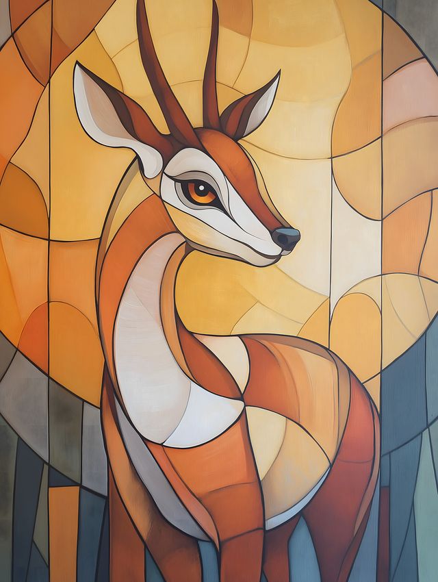 Art Deco Gazelle