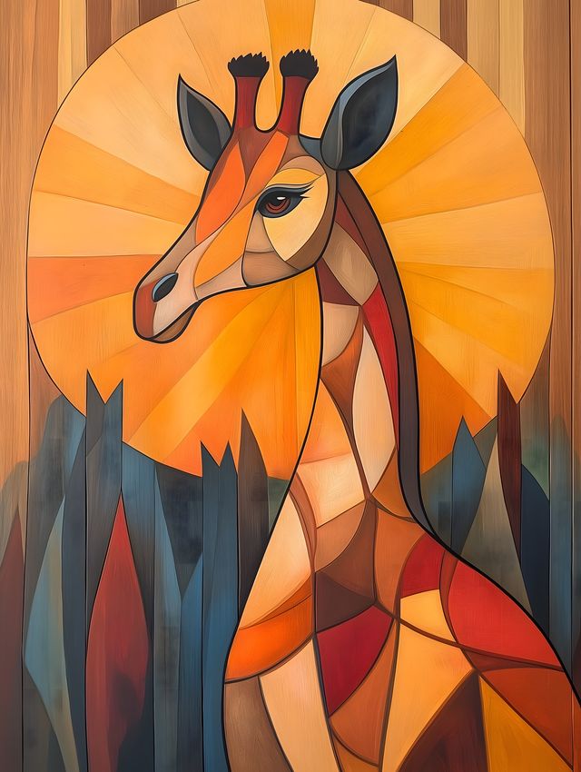 Art Deco Giraffe