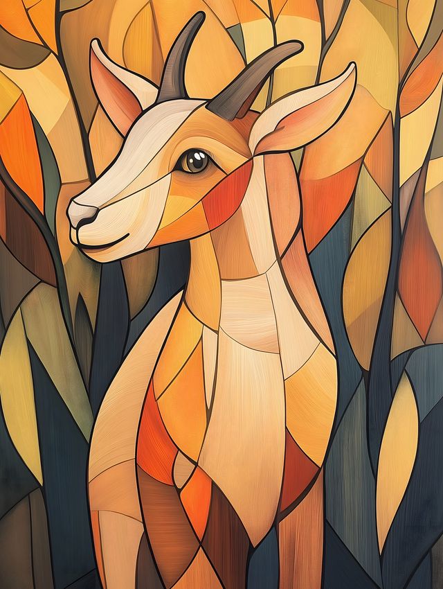 Art Deco Goat