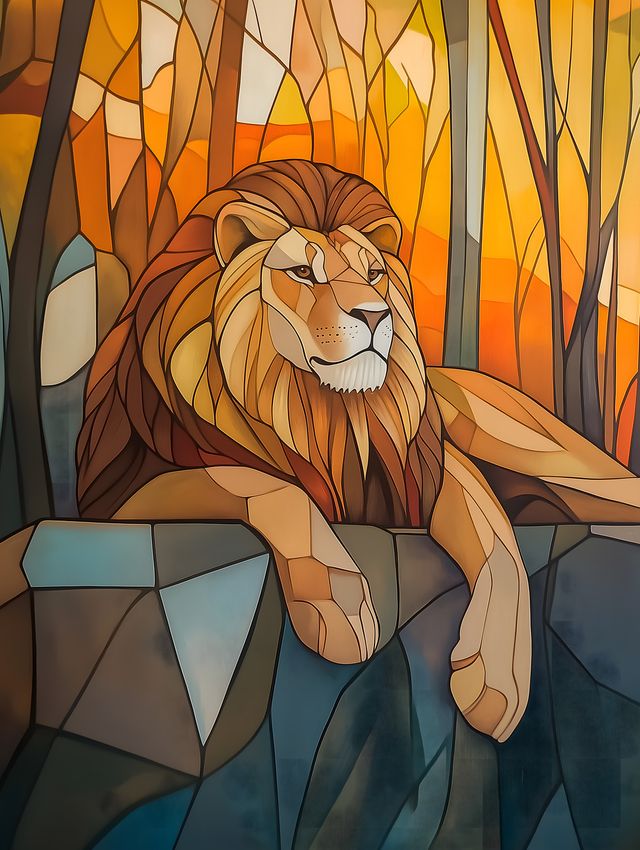 Art Deco Lion