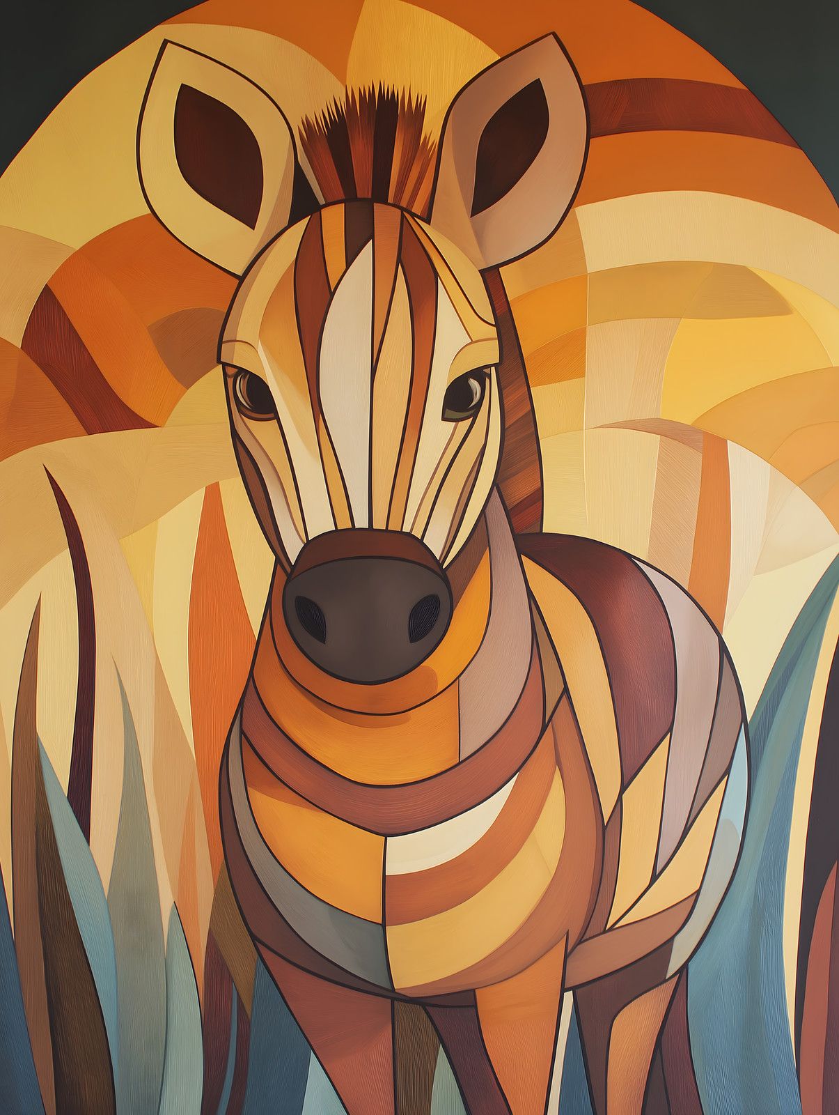 Art Deco Zebra — print view