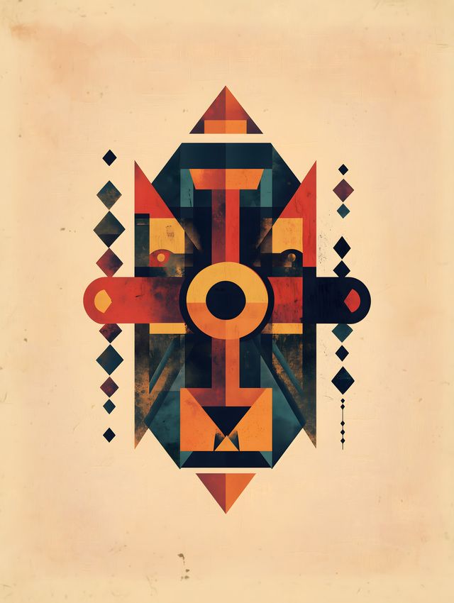 Bold Geometric Totem