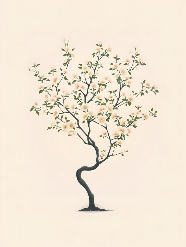 Charming Cherry Blossom Tree