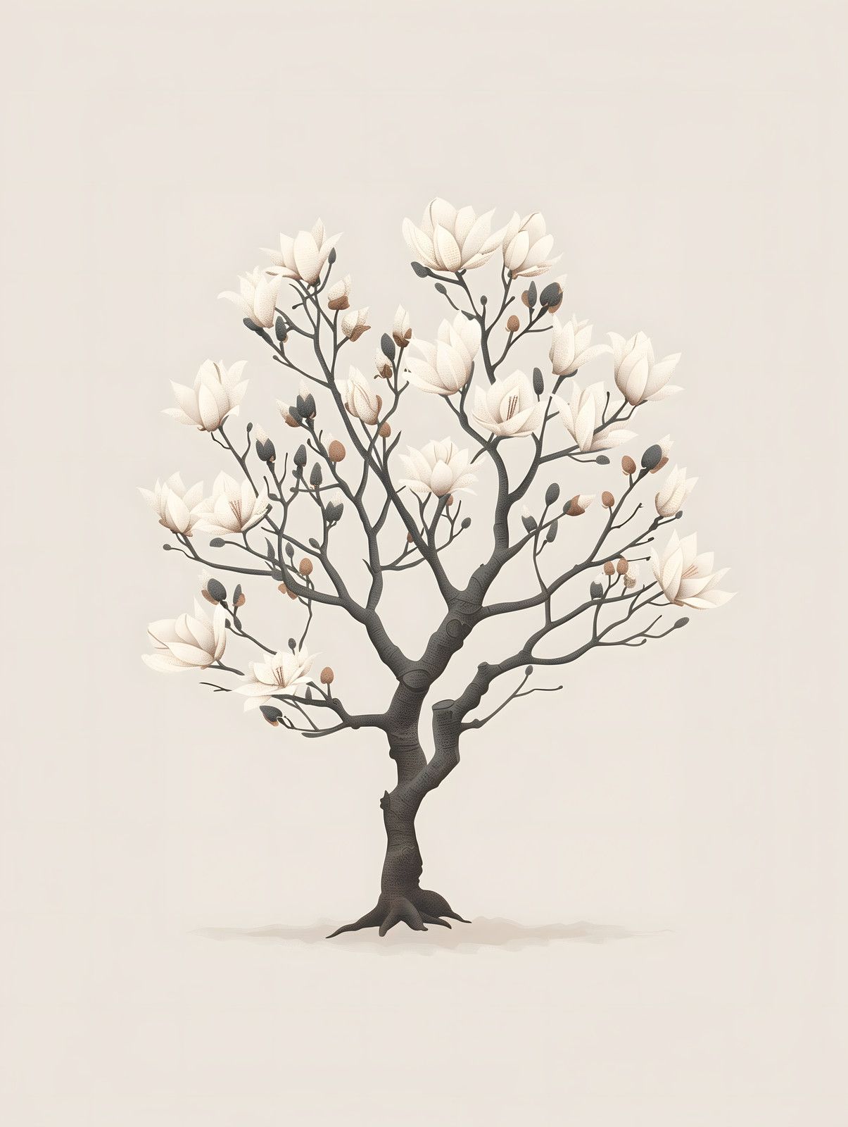 Charming Magnolia Tree — print view