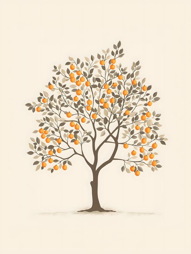 Charming Orange Tree
