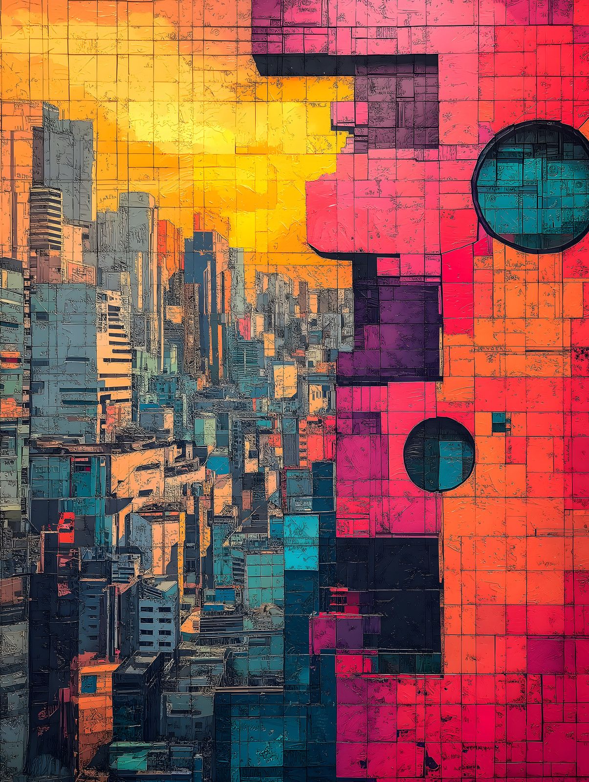 City Sunset — print view