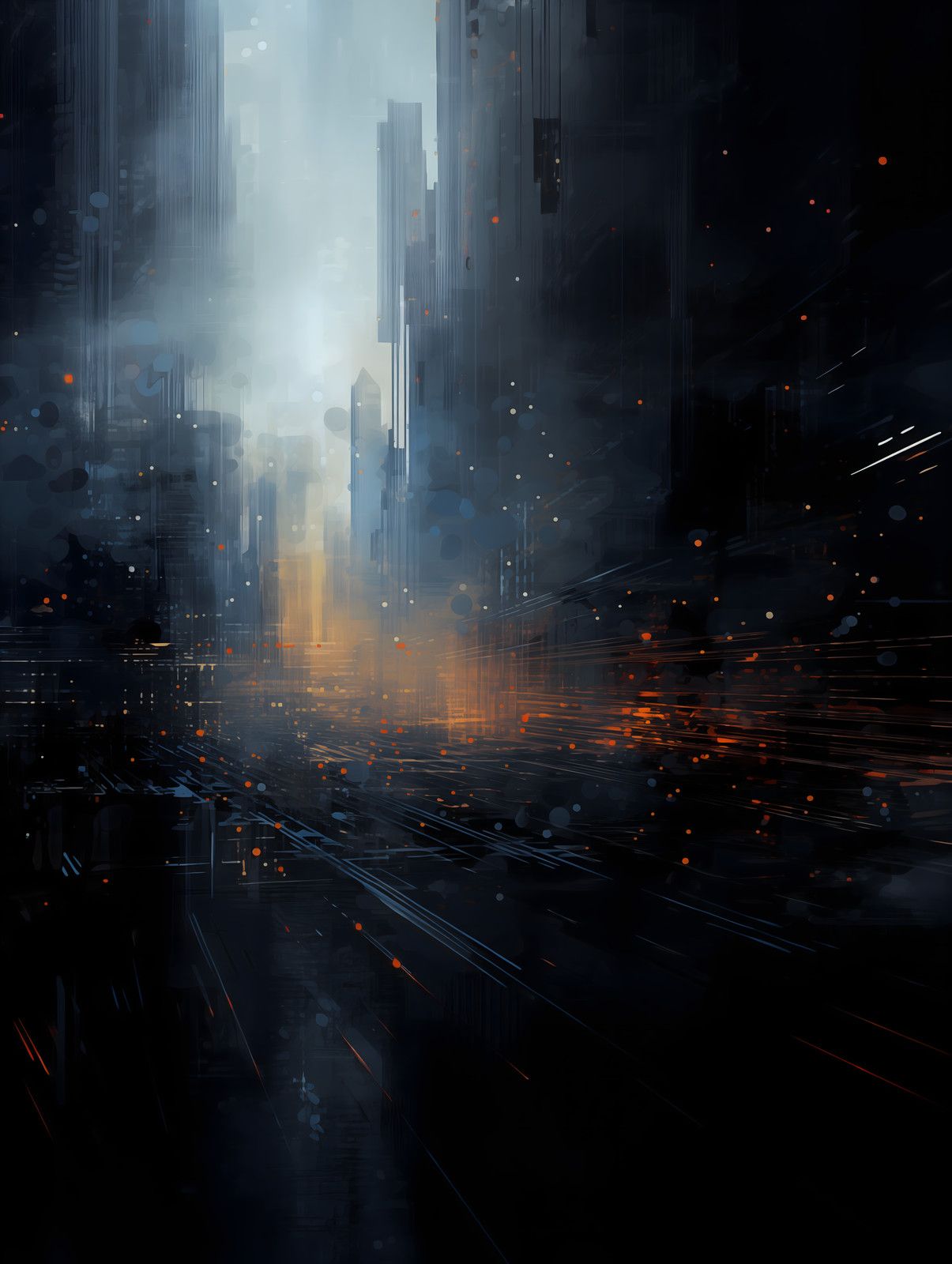 Cityscape at Dawn — print view