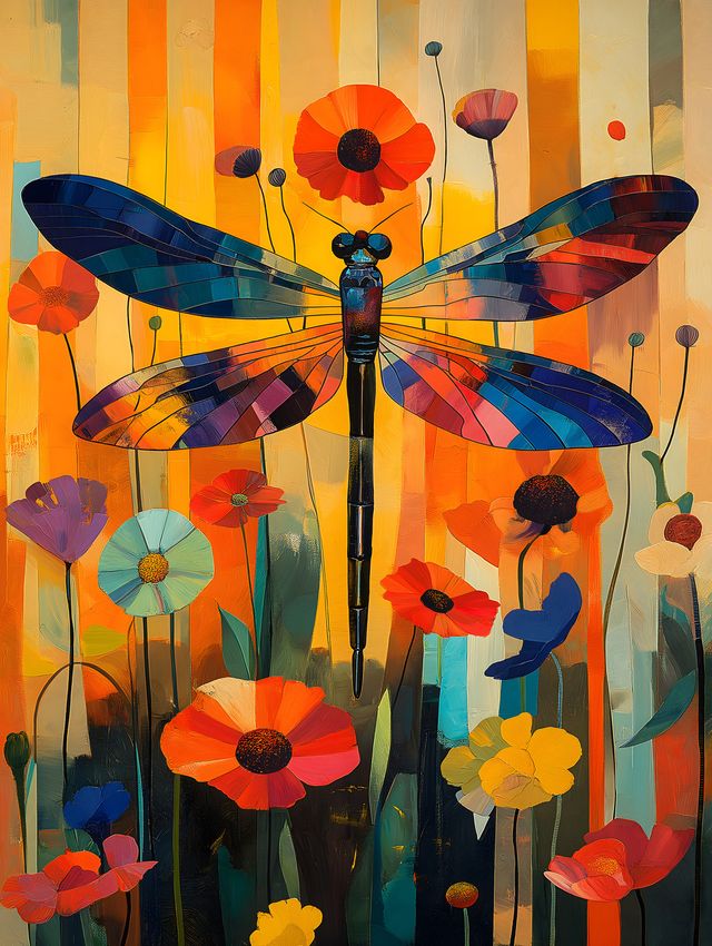 Floral Dragonfly
