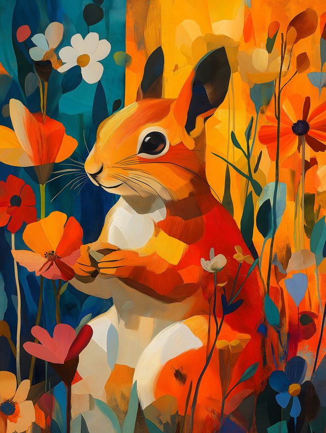 Floral Squirrel