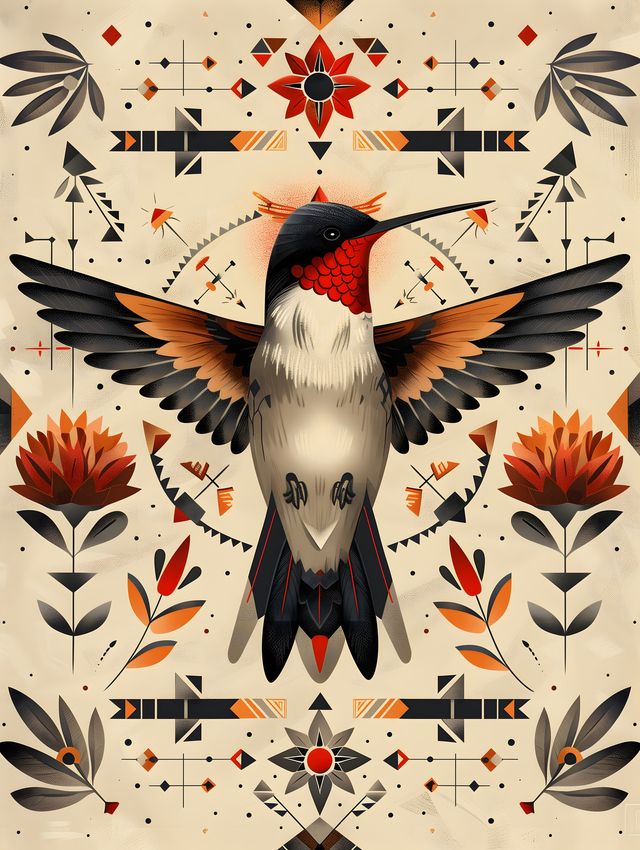 Hummingbird Mandala