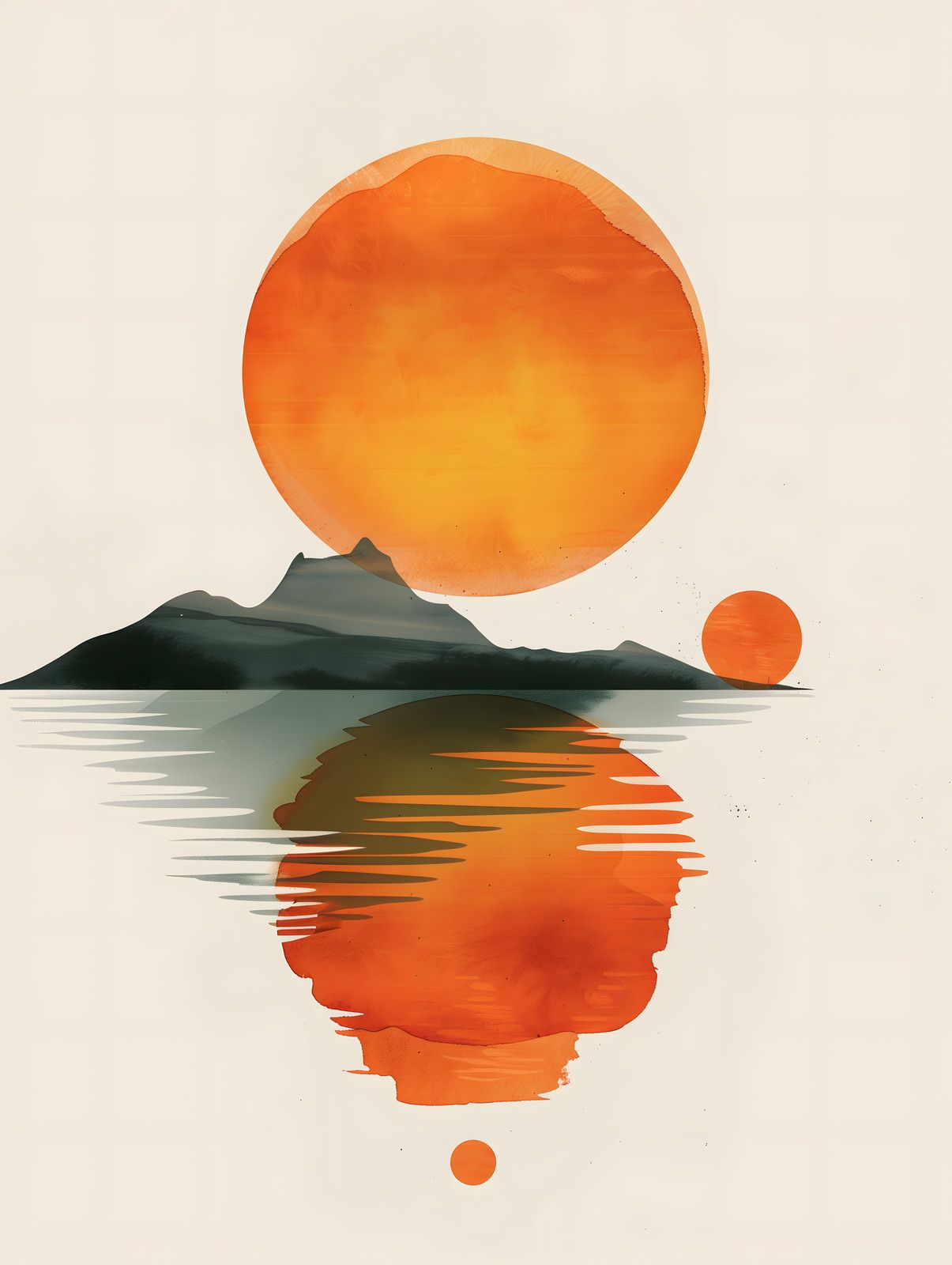 Island at Sunset — print view
