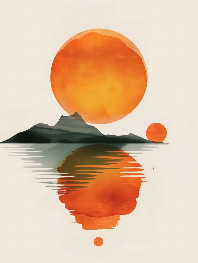 Island at Sunset