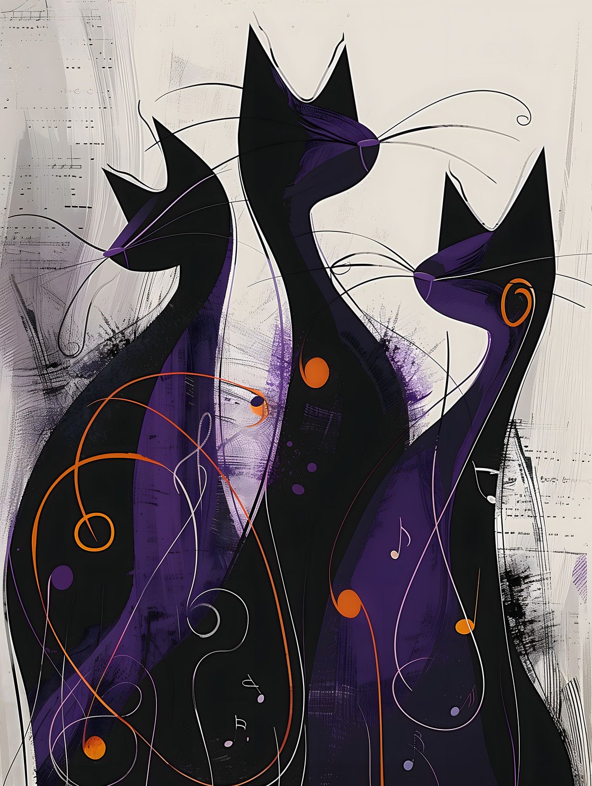 Jazz Cat Triple — print view