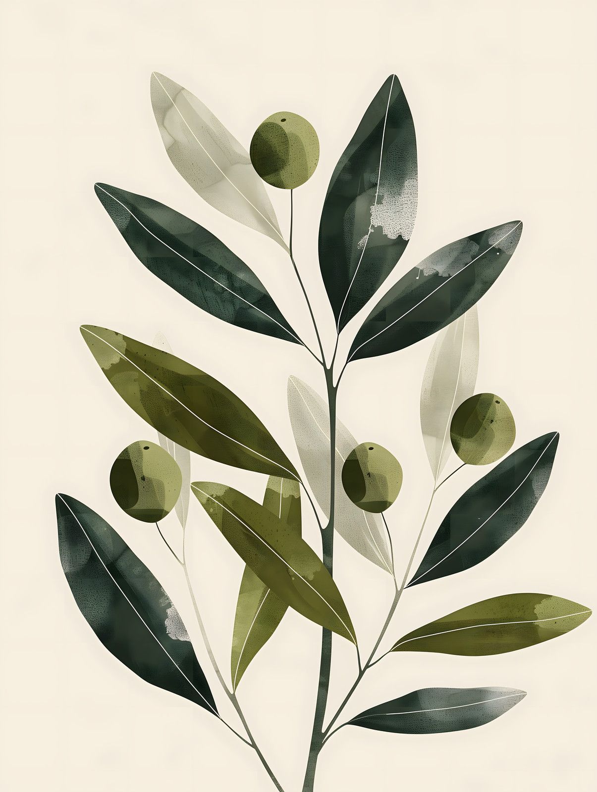 Olive Branch Green — print view