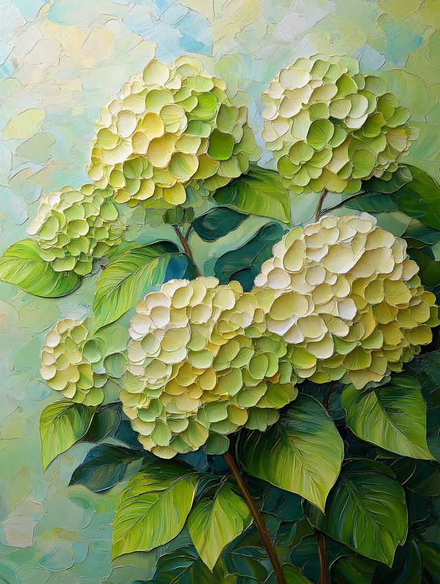 Palette Knife Hydrangea