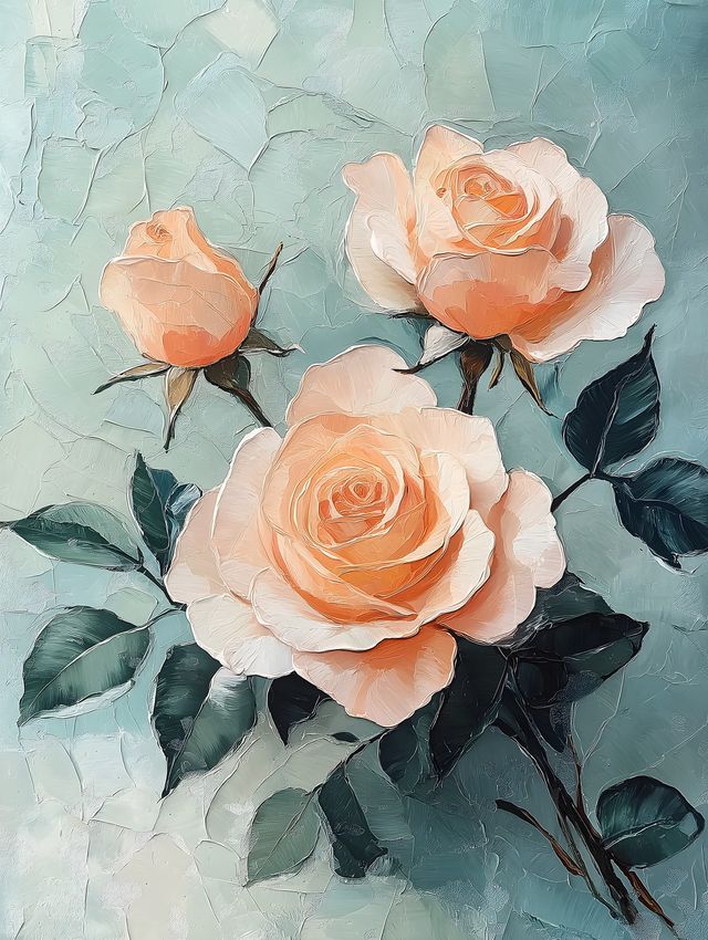 Palette Knife Roses
