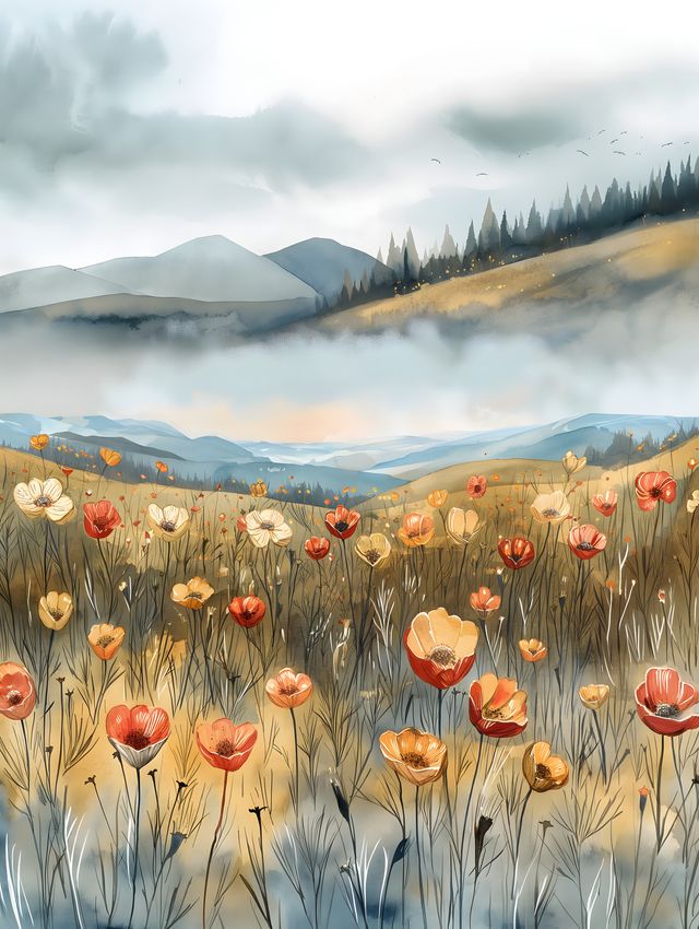 Poppies in the Valley