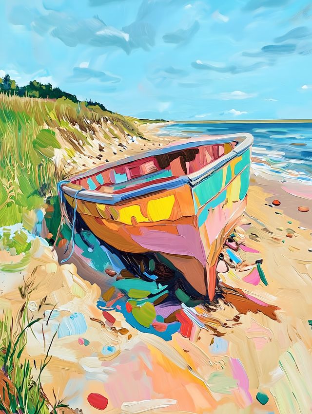 Rowboat on the Beach