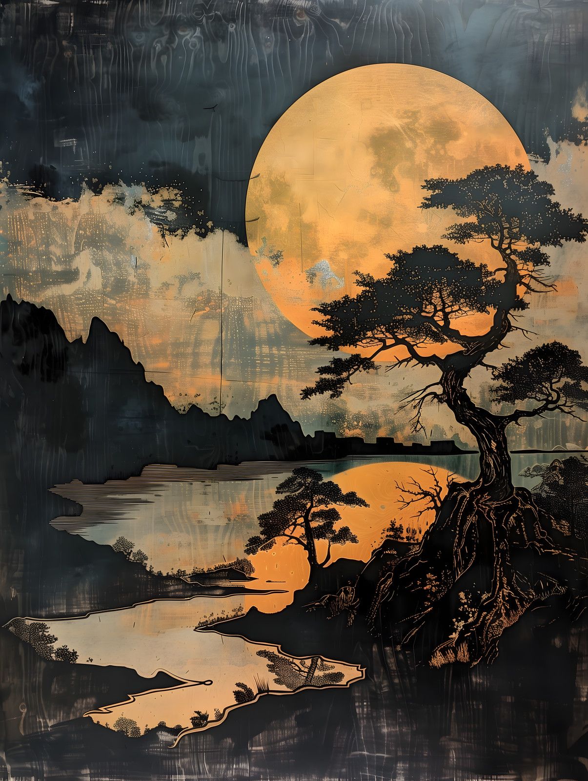 The Tree by the River — print view