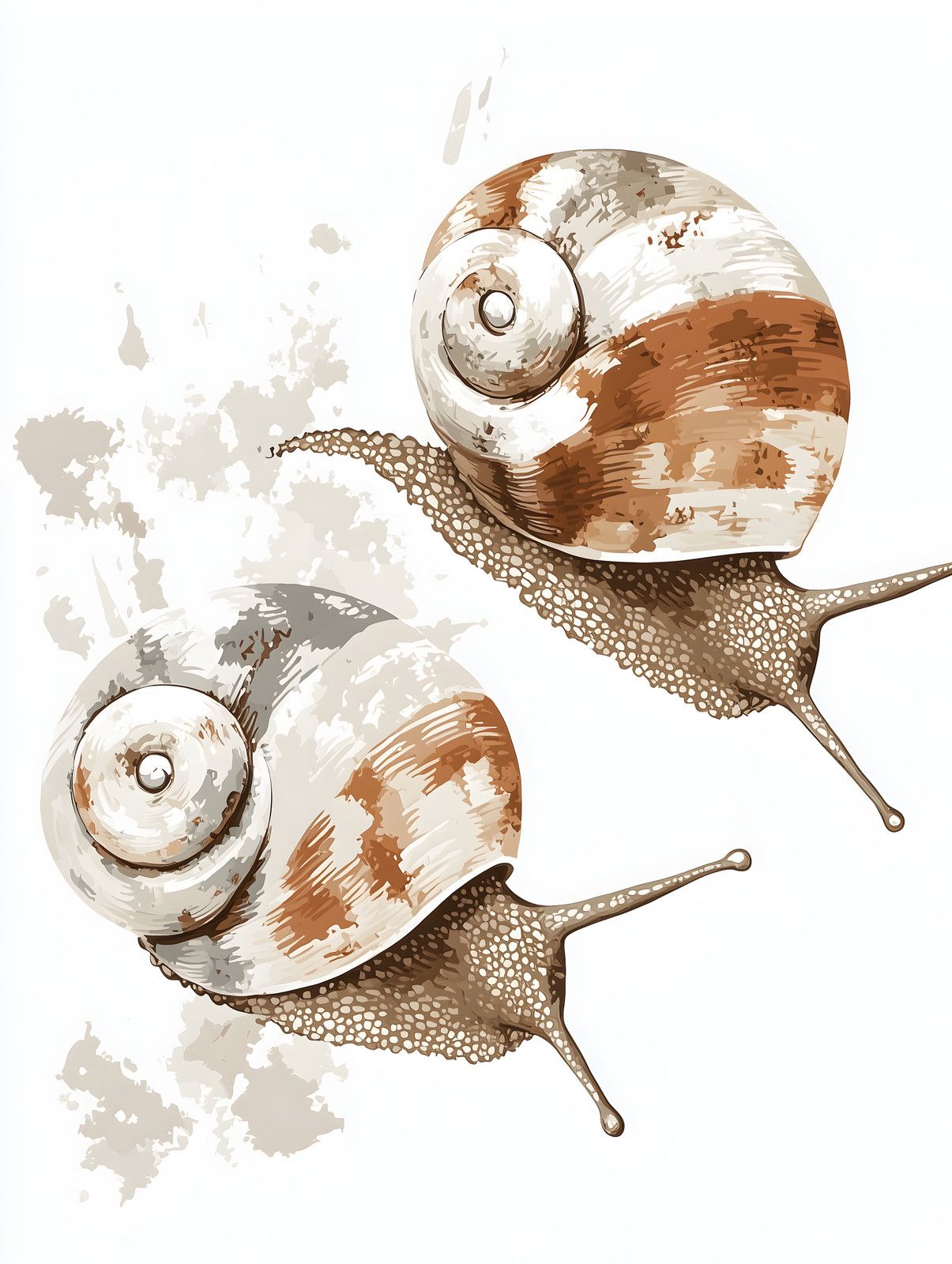 Twin Snails — print view
