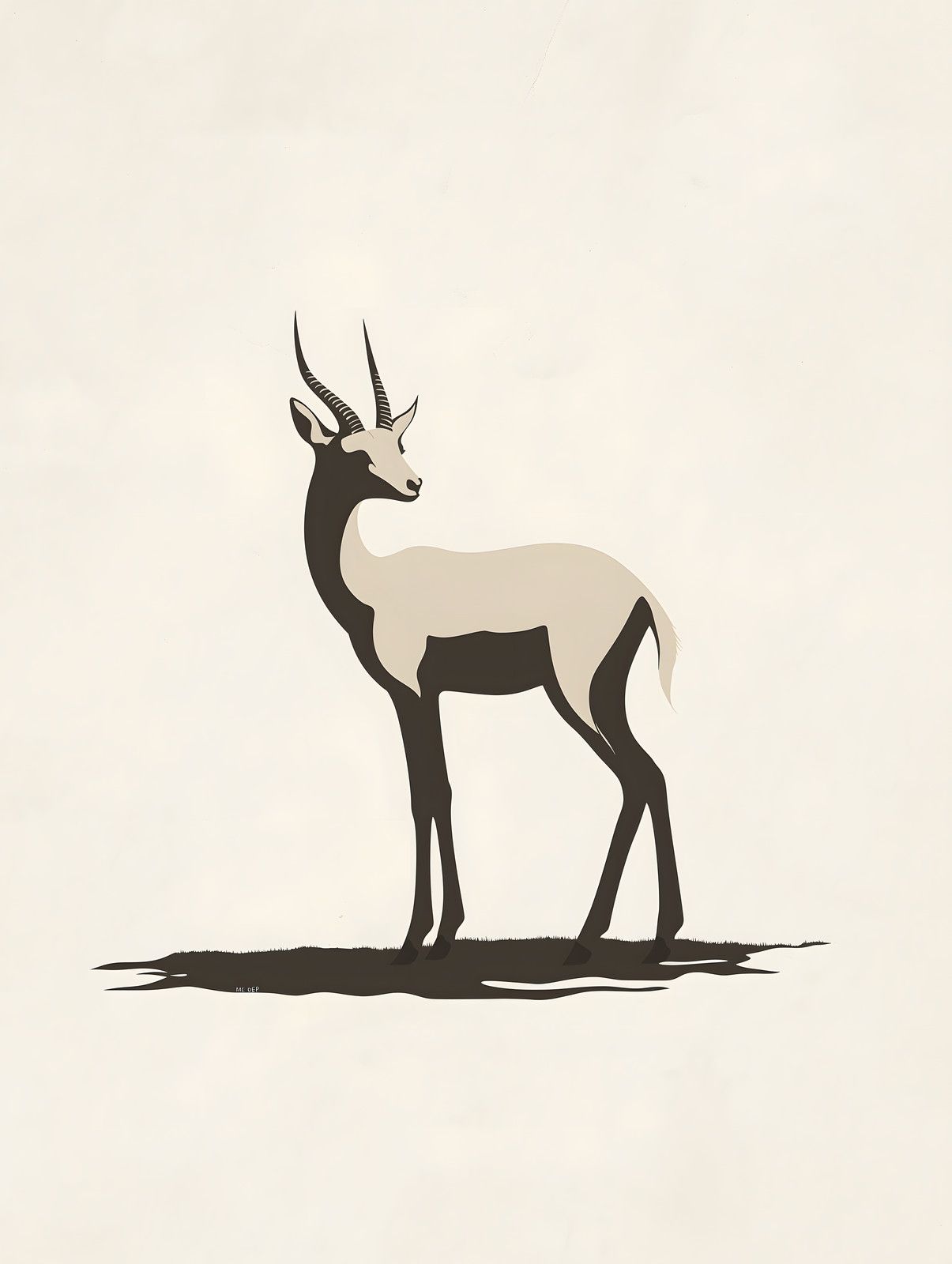 Minimalist Gazelle — print view