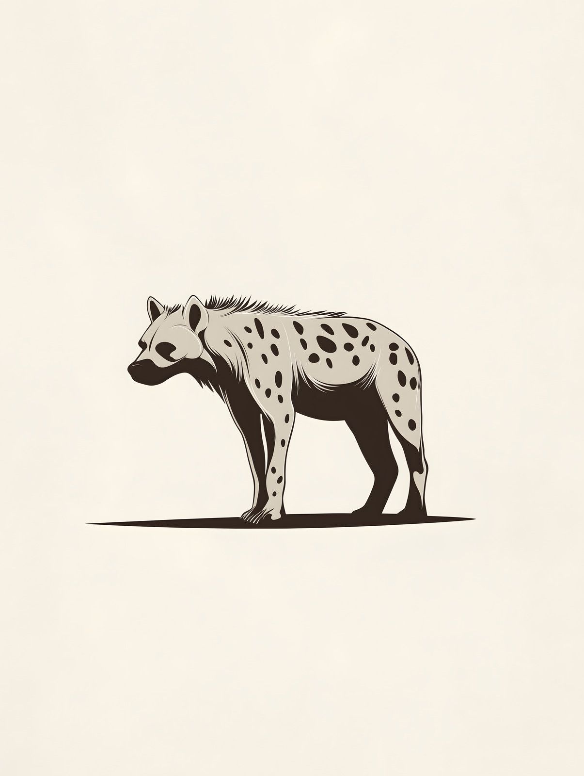 Minimalist Hyena — print view