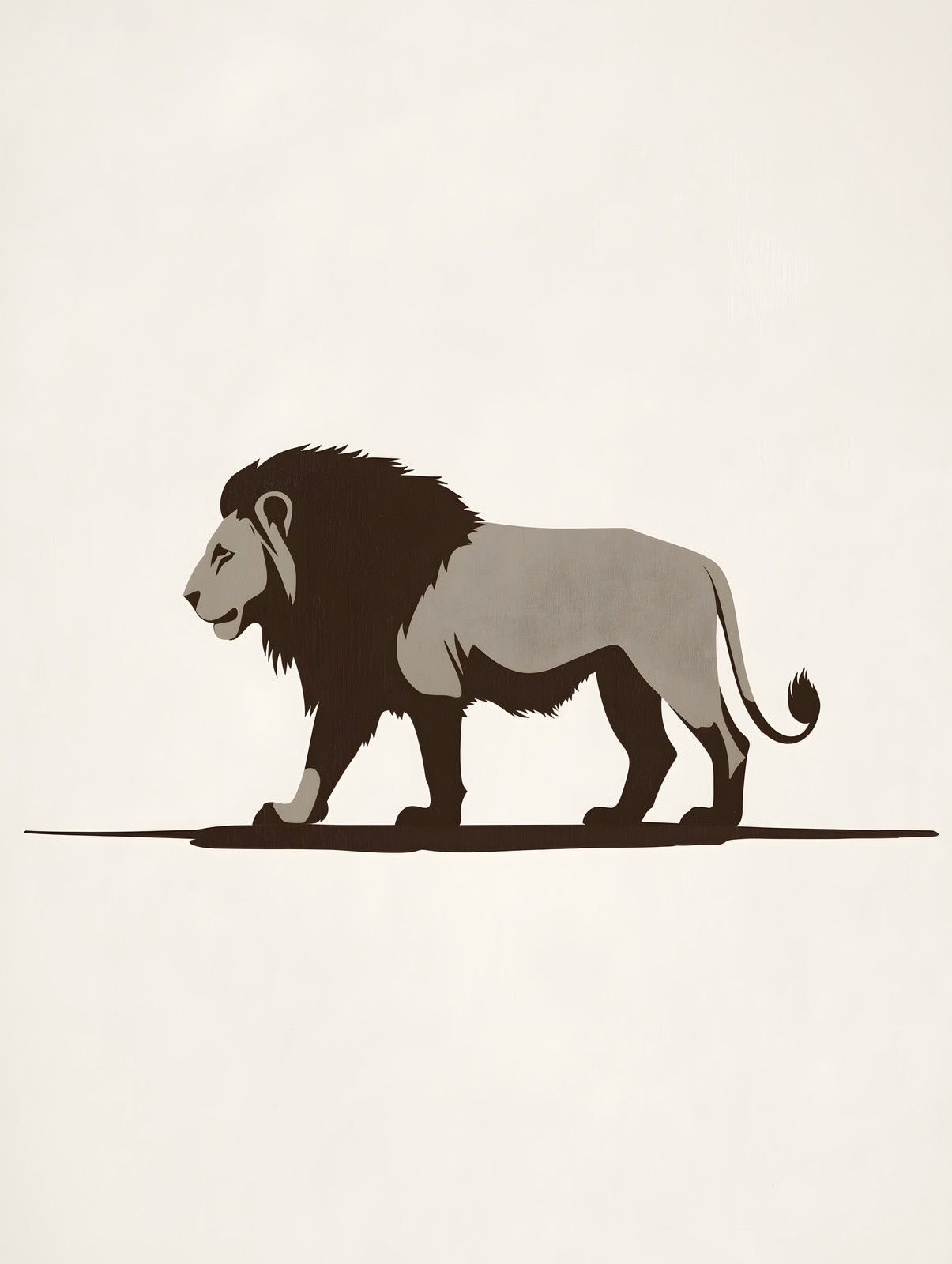 Minimalist Lion — print view